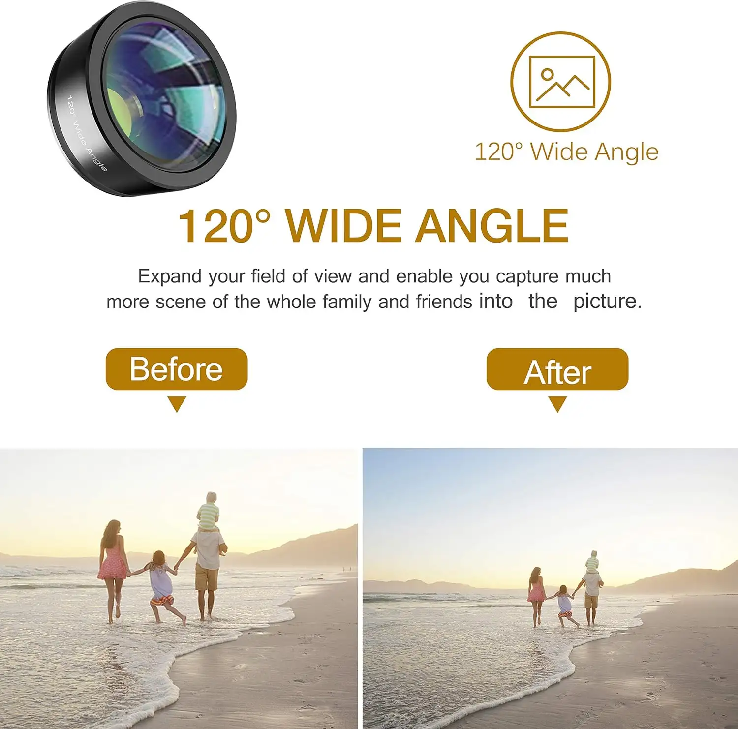 LEKNES Upgraded 3 in 1 Phone Camera Lens kit-198° Fisheye Lens + Macro Lens + 120° Wide Angle Lens - 81vQThbTXDL._AC_SL1500_